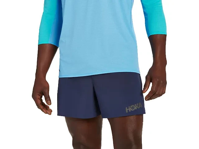 $64 HOKA Men's Running Shorts 5" - 1135027 -Outer Space - Medium - New With Tag