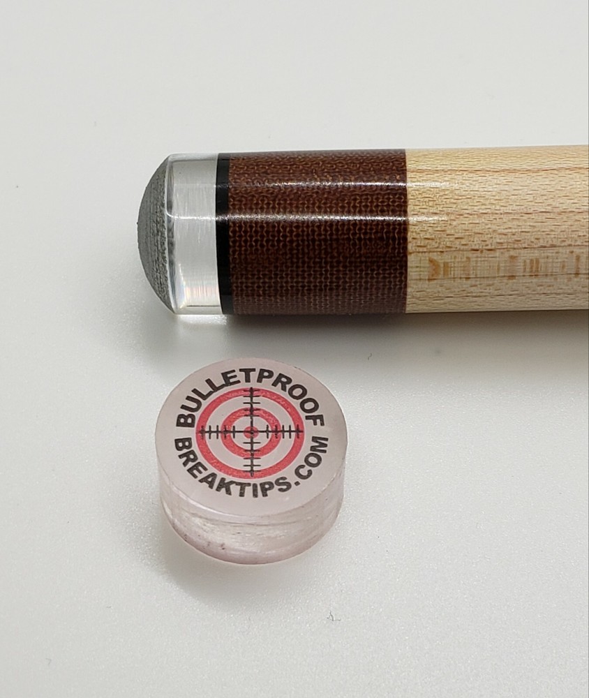 Bulletproof Break Tip - Clear BreakTip - Break/Jump Tip - FREE Patch & Sticker