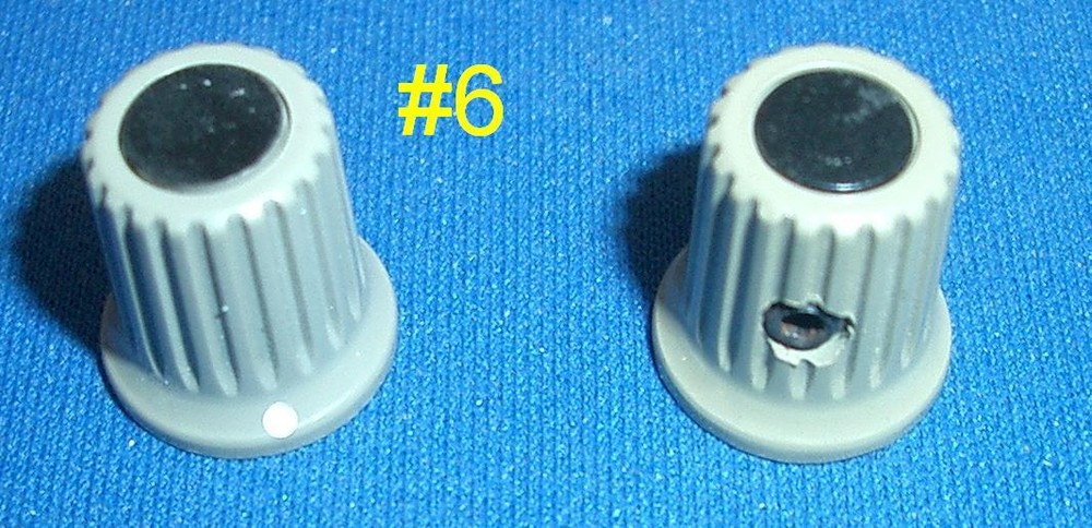Small Gray Tektronix TEK knobs, Assorted styles, Sold in pairs