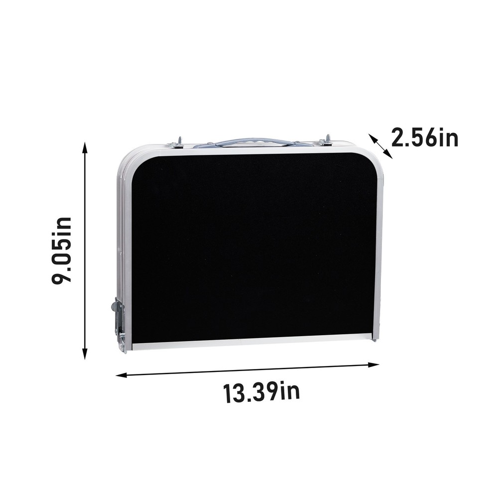 Outdoor Folding Camping Table, 2ft Portable Pinic Table with 3 Adjustable Height