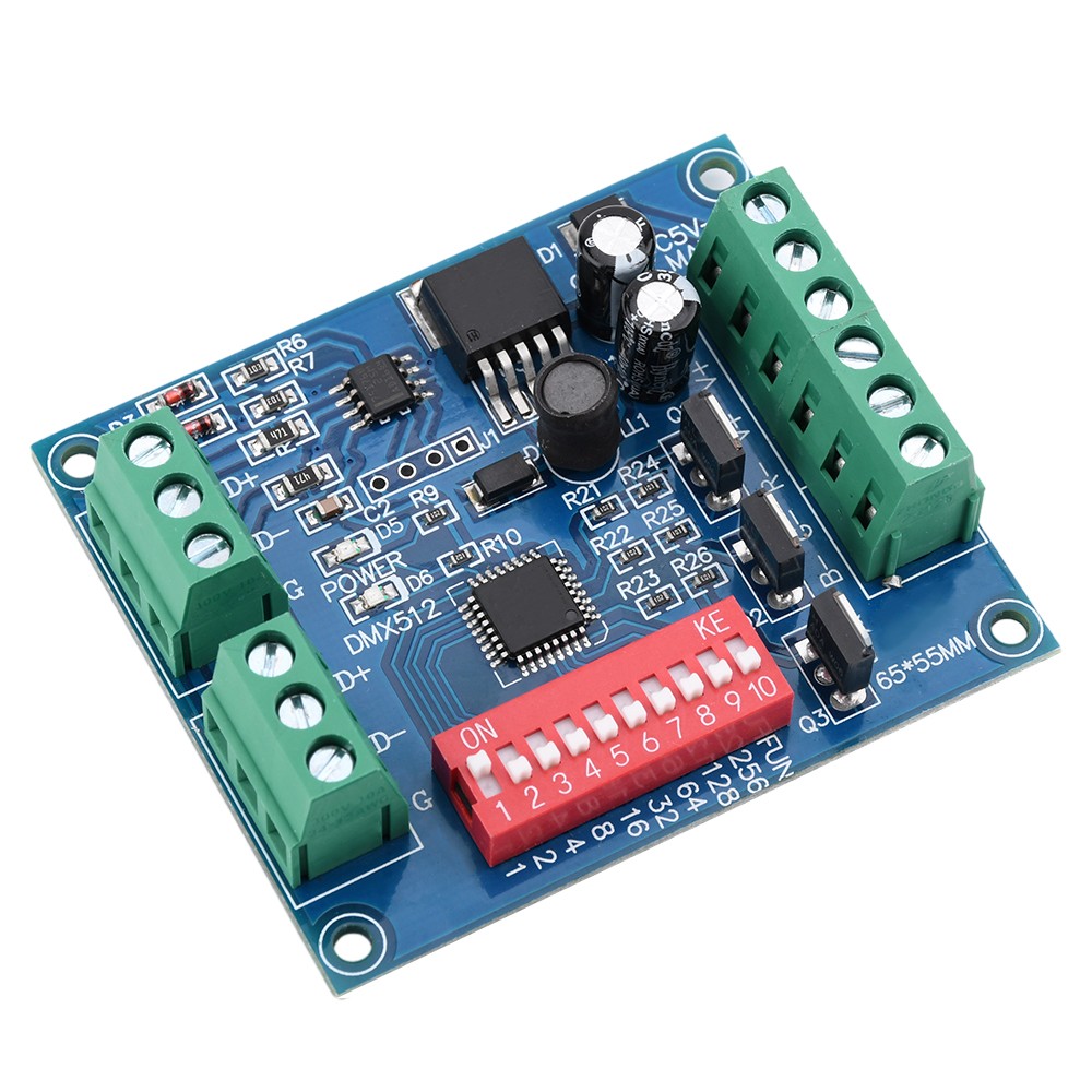 3CH Channel DMX512 Decoder 15A RGBW Controller led stage Dj lighting CMOS Output