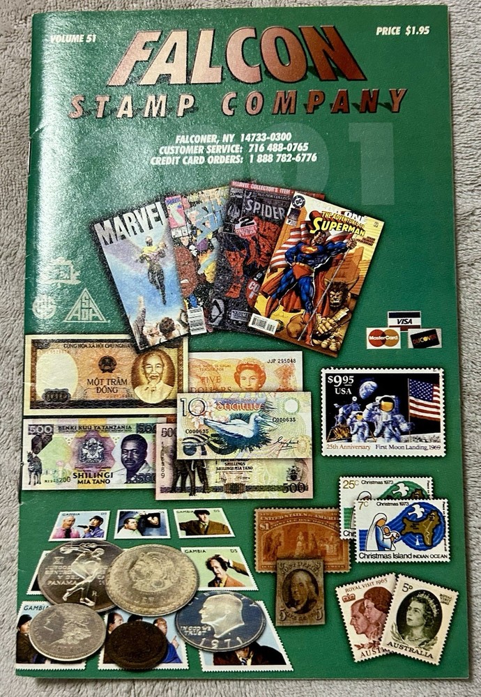 VINTAGE FALCON STAMP COMPANY 1996 CATALOG - 42 PAGES