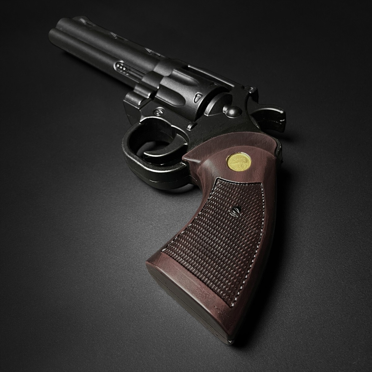 Black Fantasy Grimes Colt Python Revolver Foam Gun For Cosplay, Collections