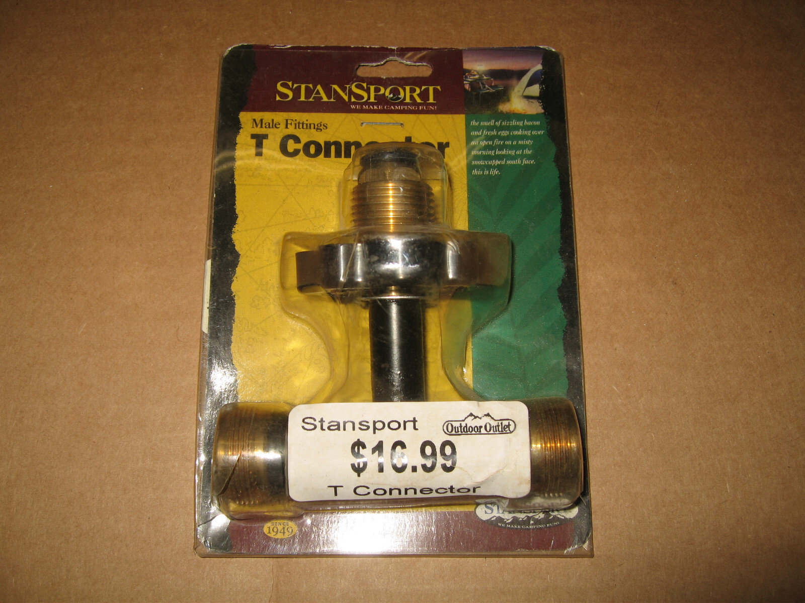 Stansport Propane Male Fitting T Connector