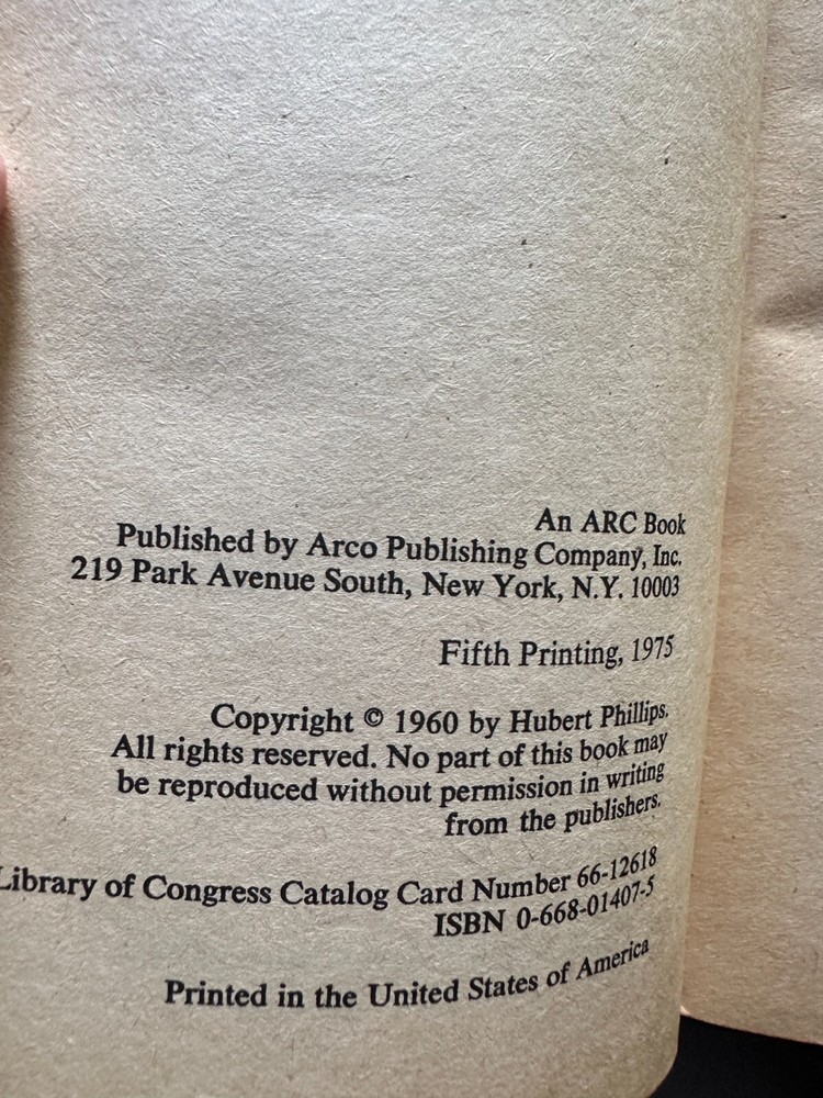 Profitable Poker by Hubert Phillips 1975