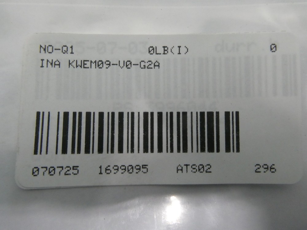 Ina KWEM09-V0-G2A Linear Bearing