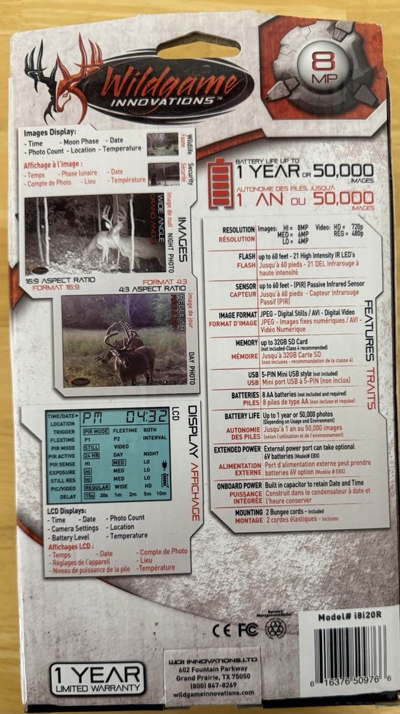 Wild game Innovations Trail Camera (BH12)