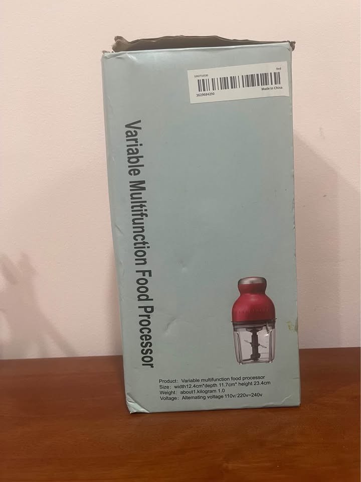 Variable Multifunction Food Processor, Red
