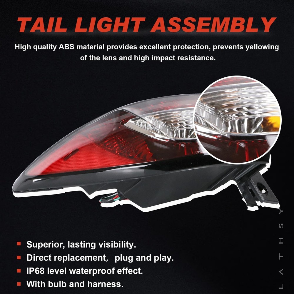 Tail Light Compatible With 2013-2017 Chevy Traverse Rear Light Taillights Rep...