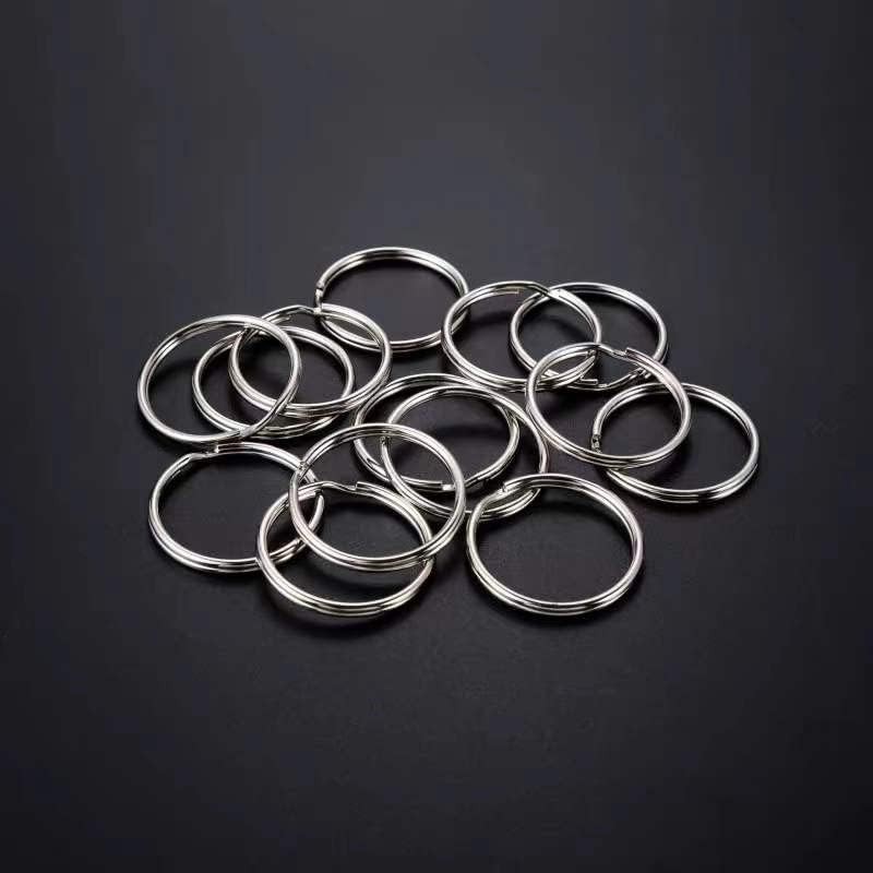100PCS Split Key Rings Bulk for Keychain and Crafts 1”100Pack, silver
