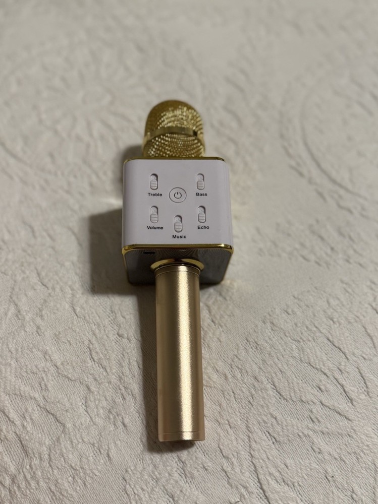 Party2Go Bluetooth Karaoke Microphone (Gold)