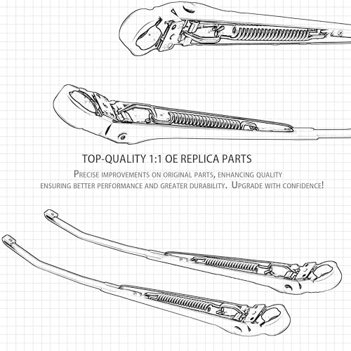 Front Windshield Wiper Arm Kit Fits Compatible with Ford Explorer Ranger