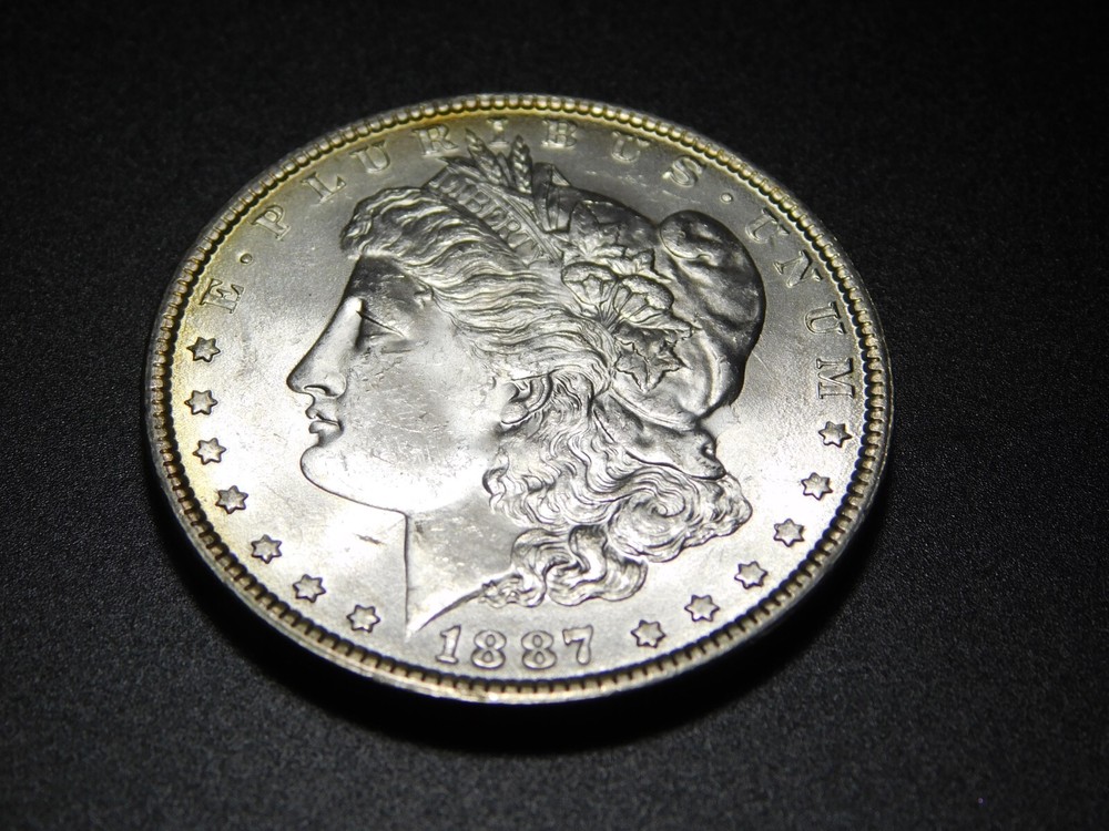 OLD WEST US COINS 1887 MORGAN SILVER DOLLAR