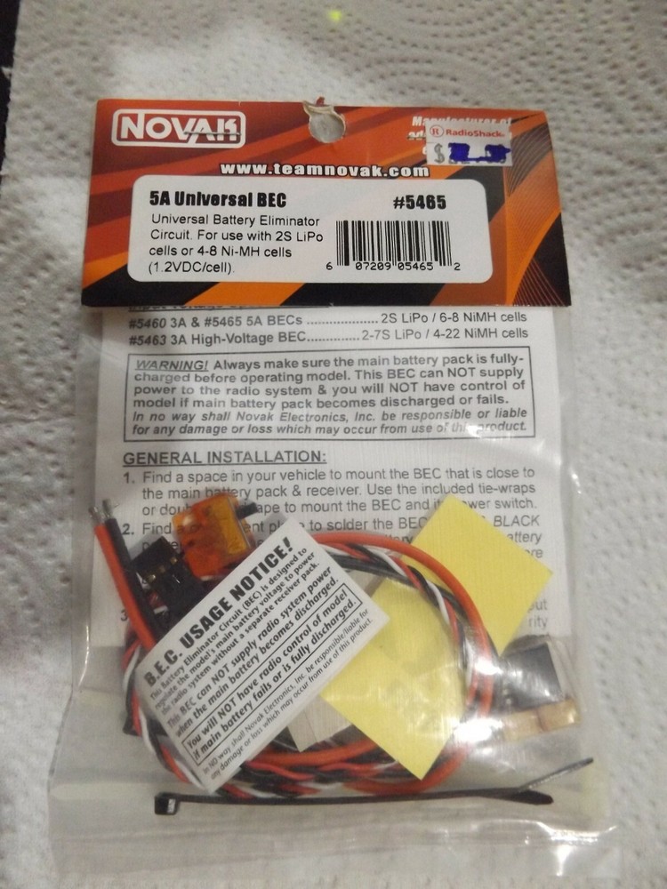 Novak 5 Amp Universal BEC (2S)  5465