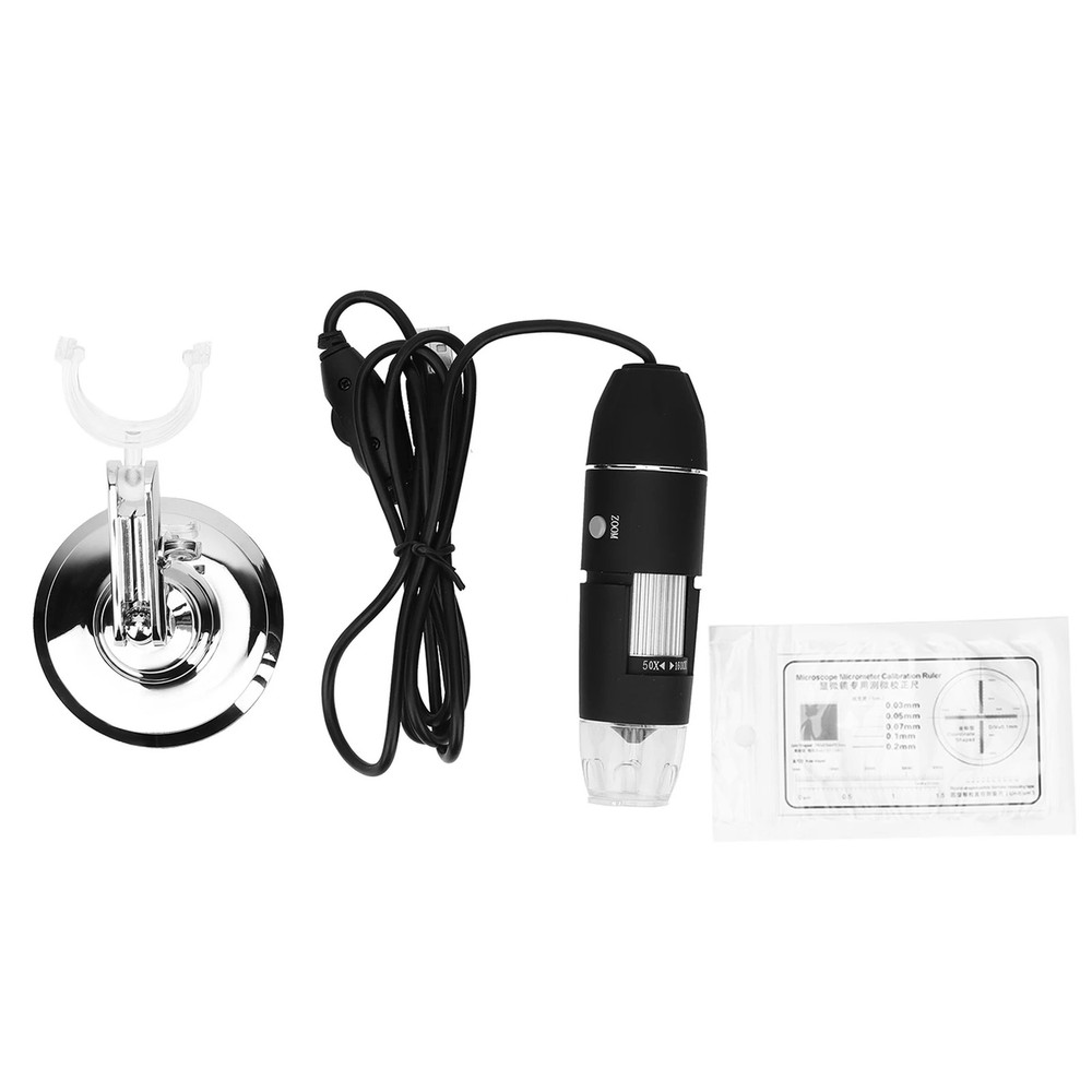 Handheld Microscope X4 1600X LED Digital Camera with Bracket Digital Microscope