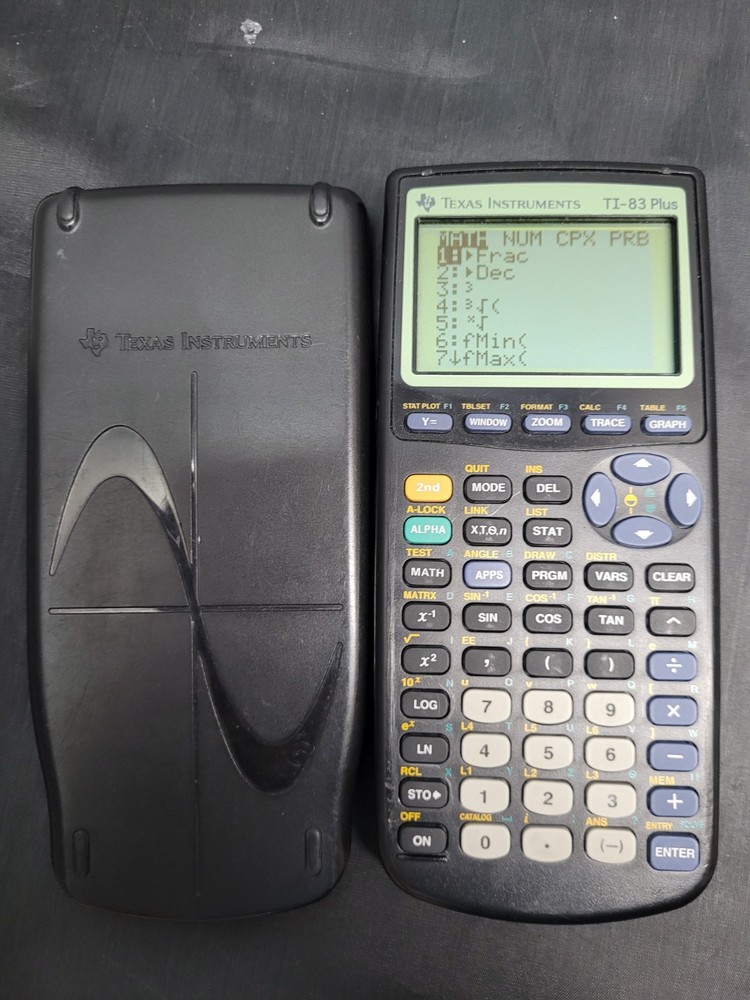 Texas Instruments TI-83 Plus Graphing Calculator - Black Tested Working