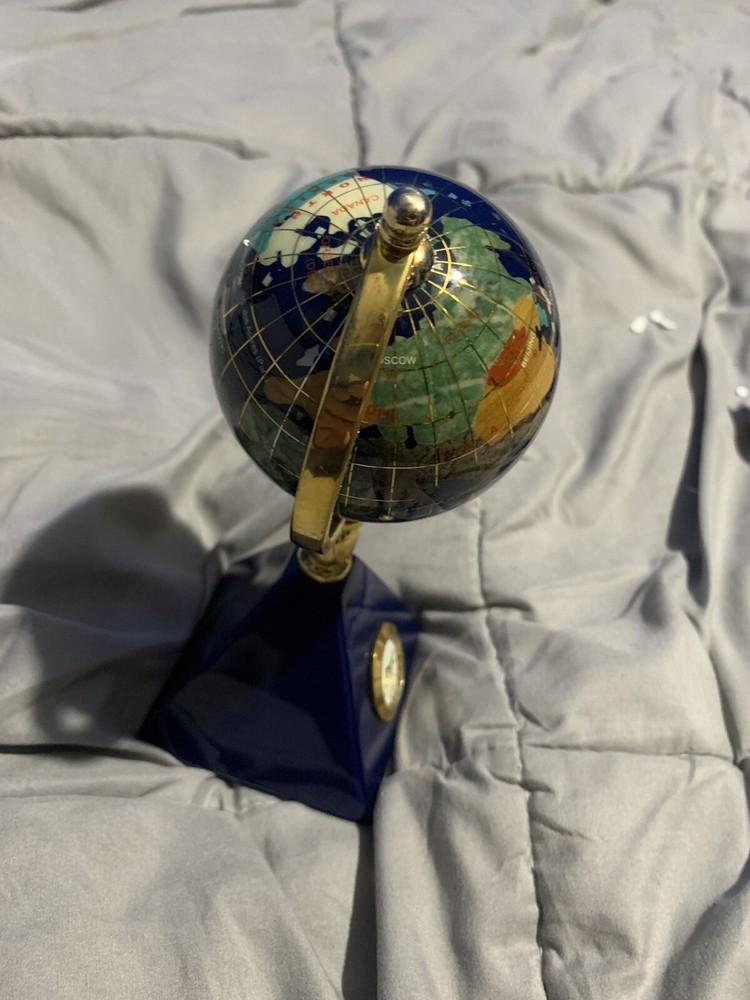 Gemstone Globe Clock The Smithsonian