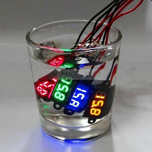 Mini DC 3.5-30V Waterproof 0.28" LED Digital Voltmeter Voltage Meter Panel New