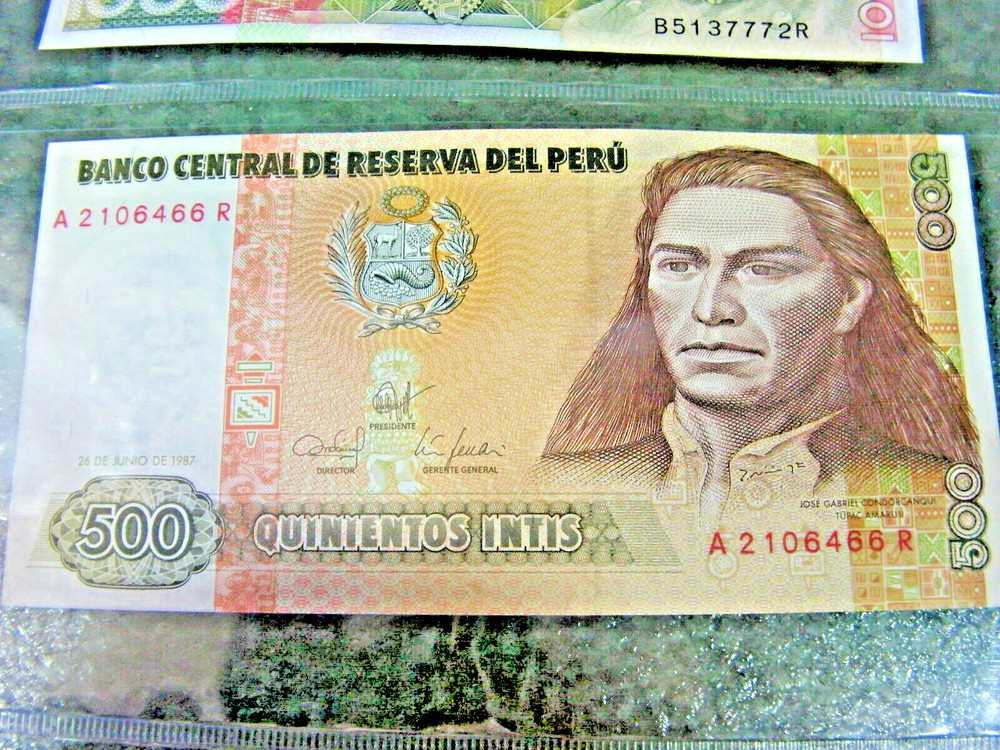 BANK NOTES WORLD 3 NOTES G20 PERU,PARAGUAY