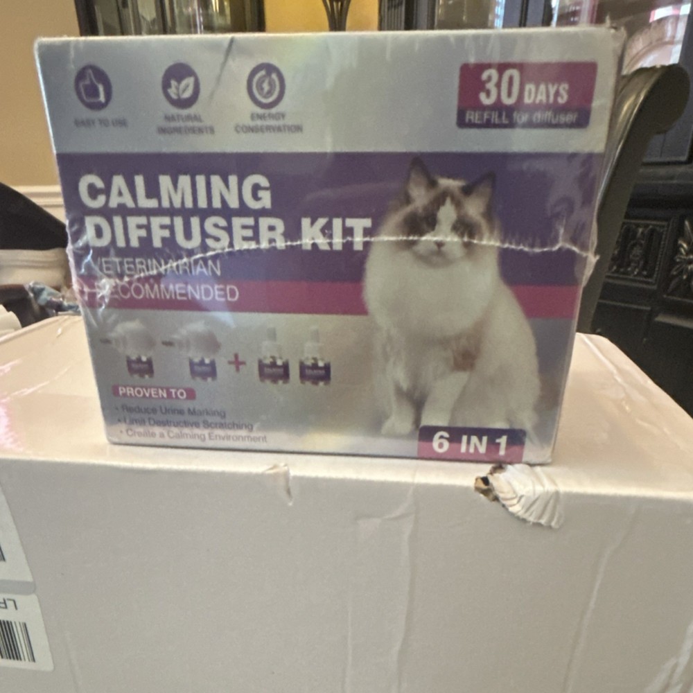 Calming Diffuser Kit 6 in 1 for Cats, 30 Days Refill