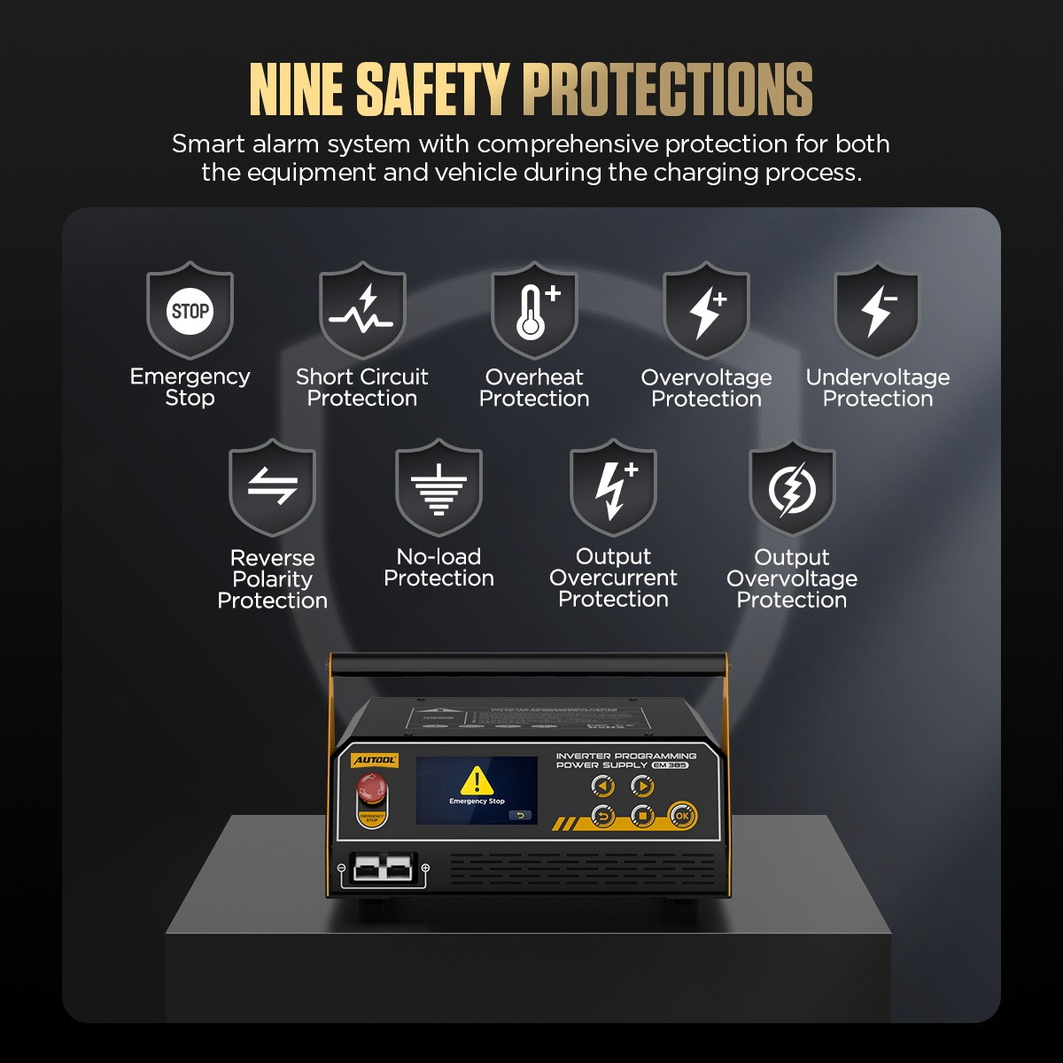 Reprogramming Power Supply ECU Battery Charger Stable +Trolley Cart Rolling Tool