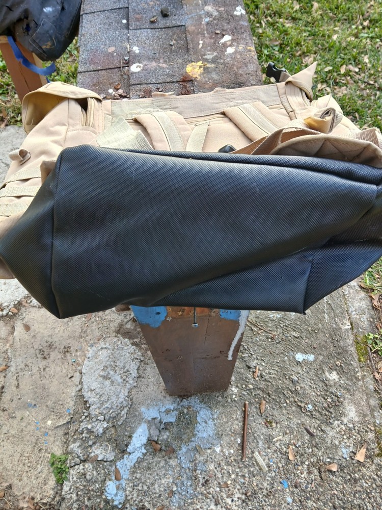 Tan Military Surplus Backpack Militaria Multiple Pockets Webbing
