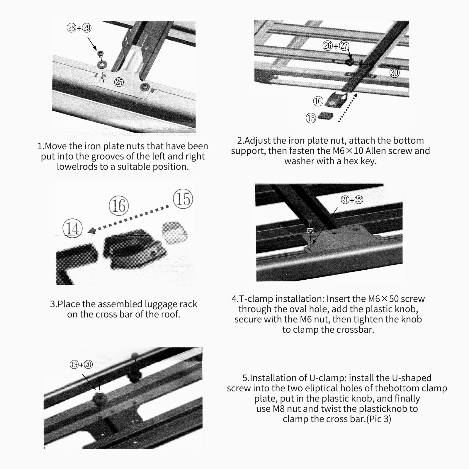 For Mazda CX-30 Aluminum Top Roof Rack Cargo Carrier Basket Holder w/ LED Lights