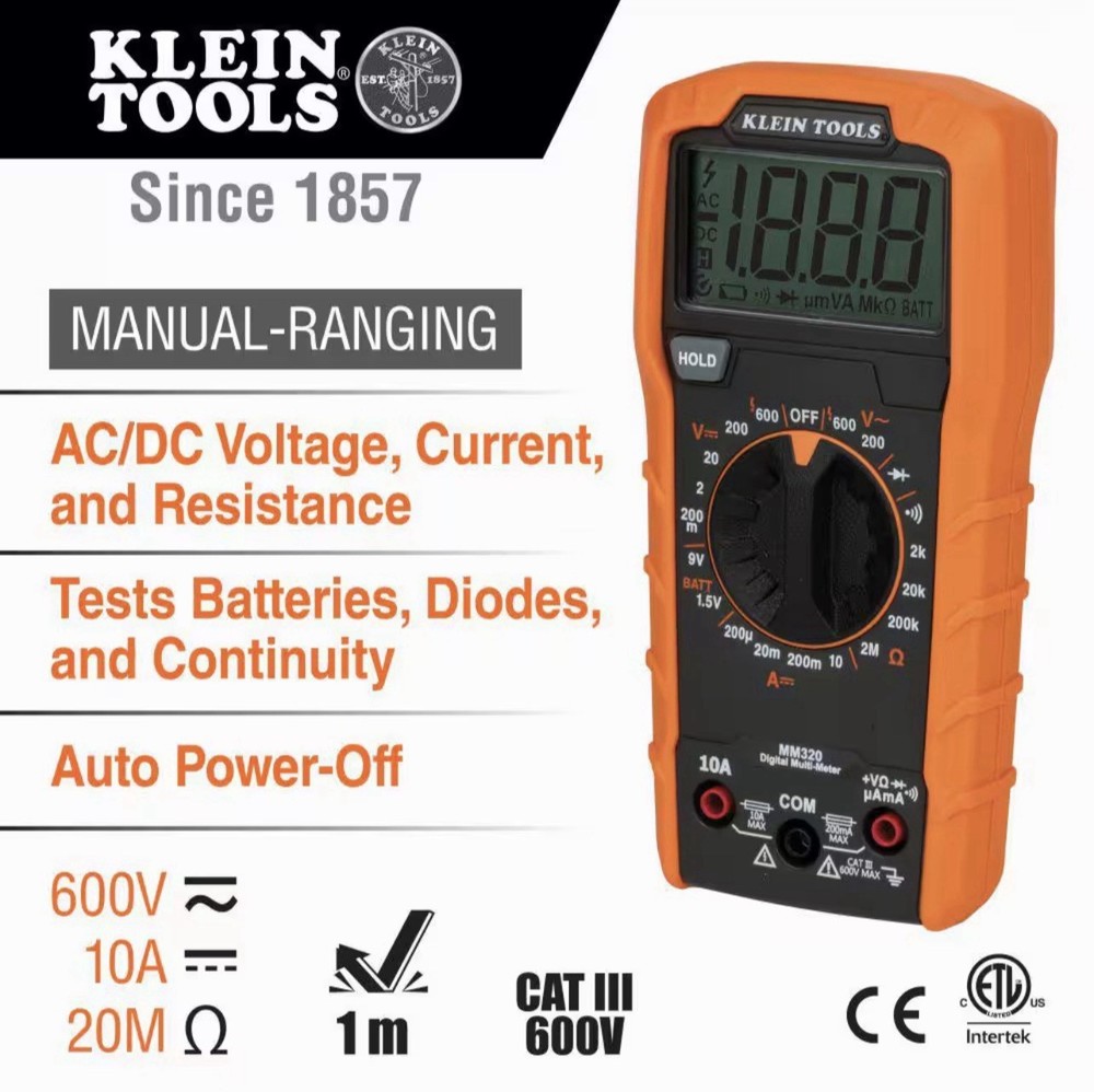 Klein Tools Multimeter & Outlet Tester Premium Electrical Tool Set 69355