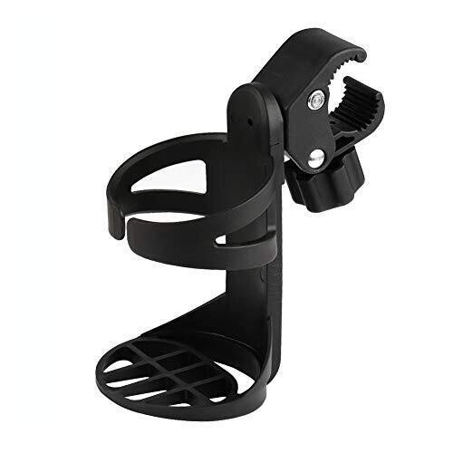 2pc Stroller Universal 360° Rotatable Cup Holder, Black Stroller Bottle Holder