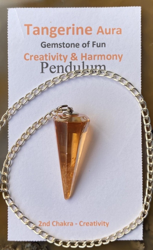 Tangerine Aura Pendulum
