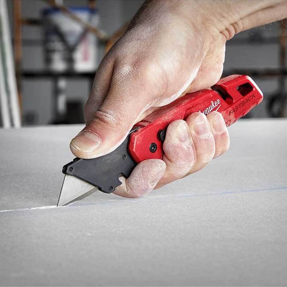 Milwaukee 48-22-1504 FASTBACK w/ Storage & 50PC General Utility Blades Set