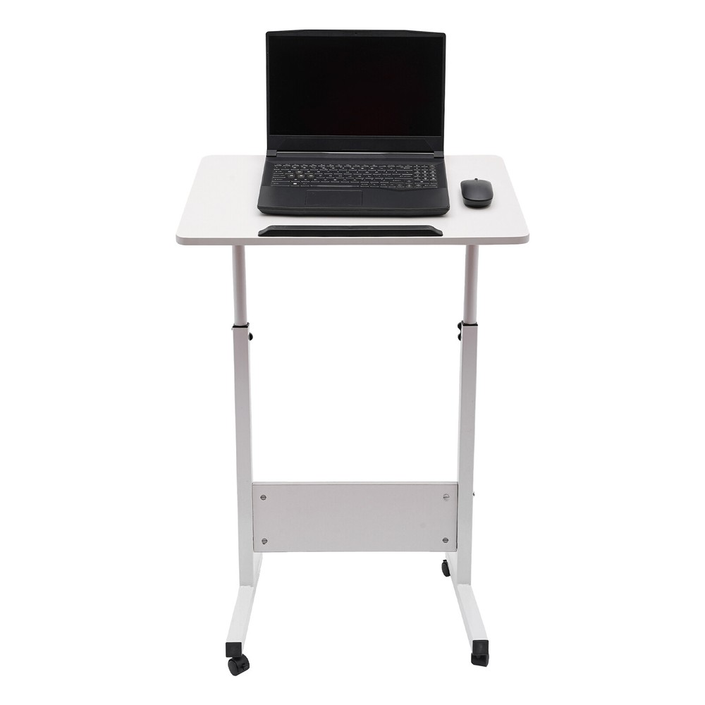 Adjustable Height Standing Desk, Portable Laptop Desk, Rolling Computer Stand