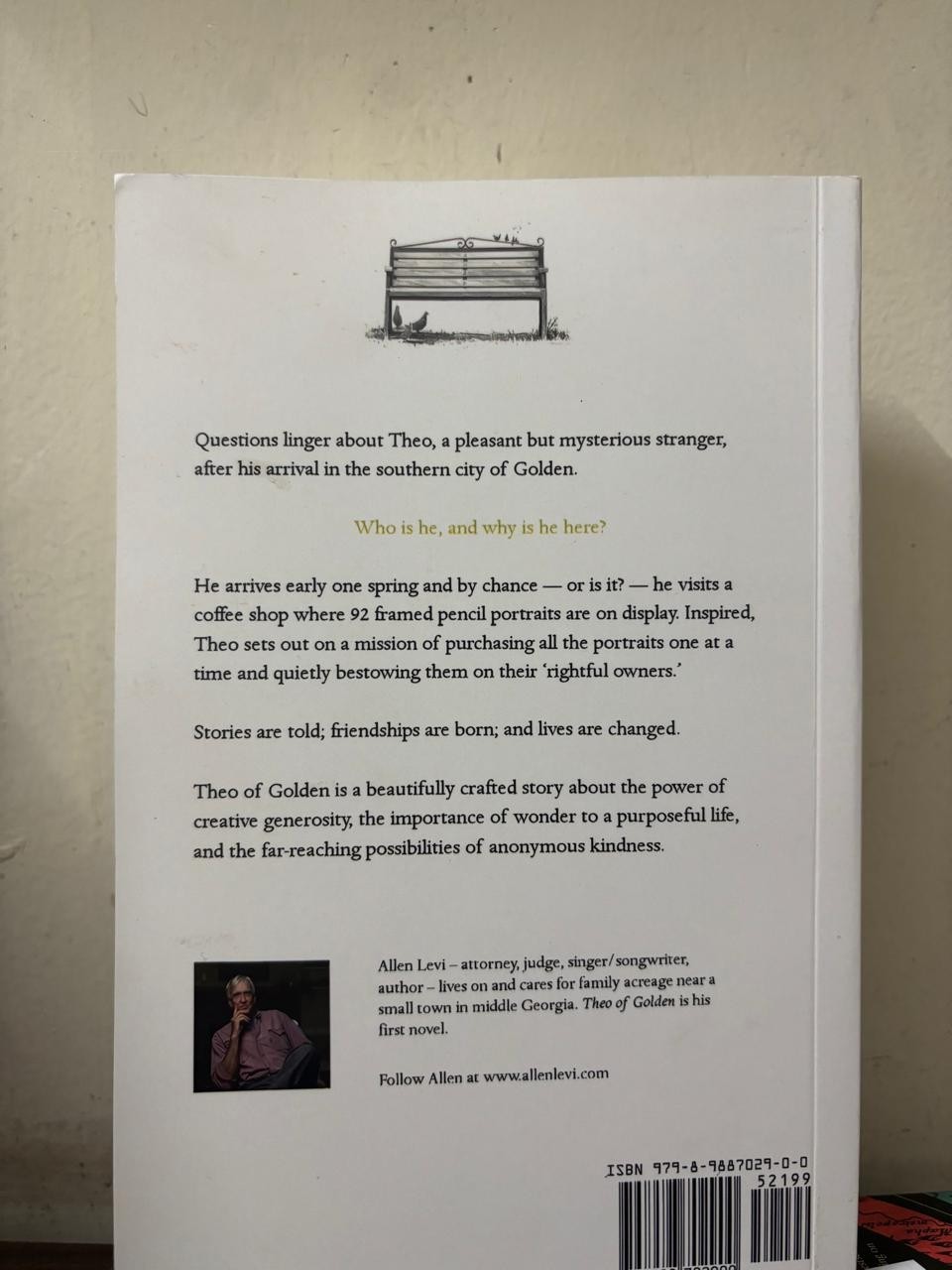 Theo of Golden Paperback by Allen Levi New book.