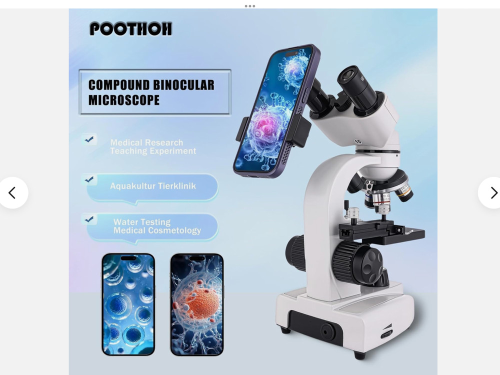 Binocular Compound Microscope 40X - 2000X Research Grade Professional