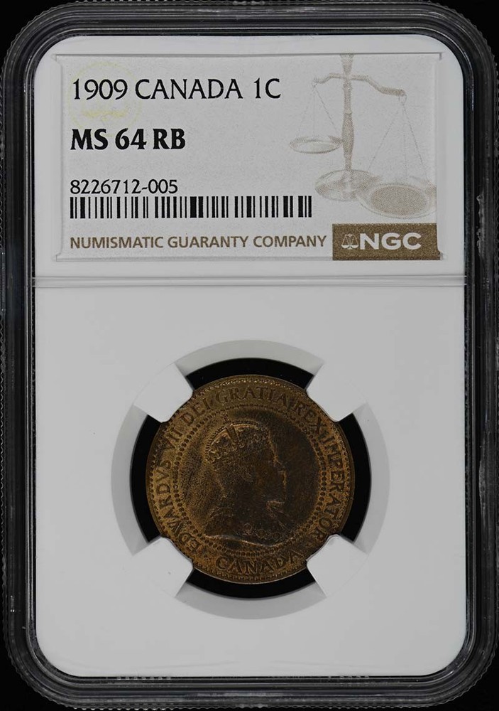 1909 CANADA 1C NGC MS64RB
