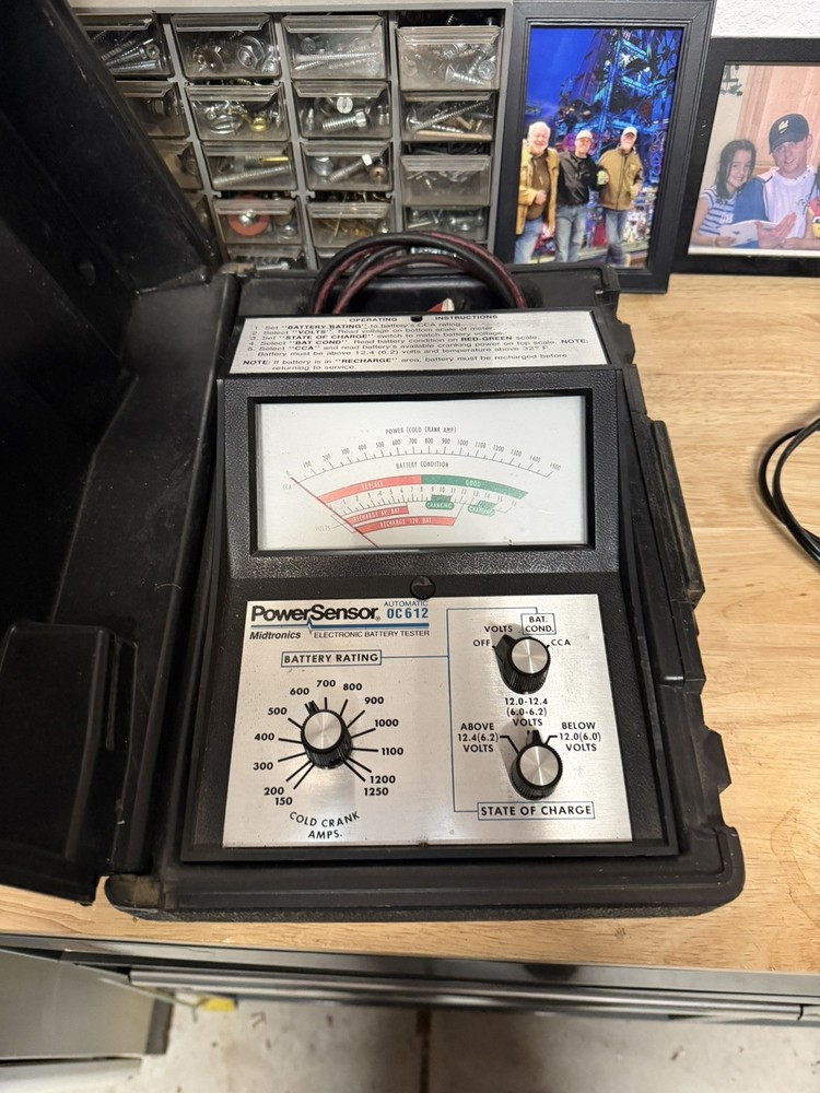 Midtronics Power Sensor OC612 Electronic Battery Tester W/ Case