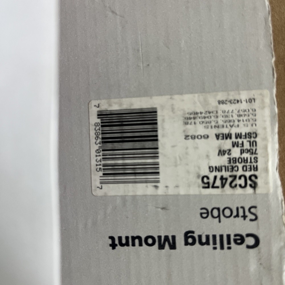 System Sensor SC2475 Ceiling Mount Strobe NOS