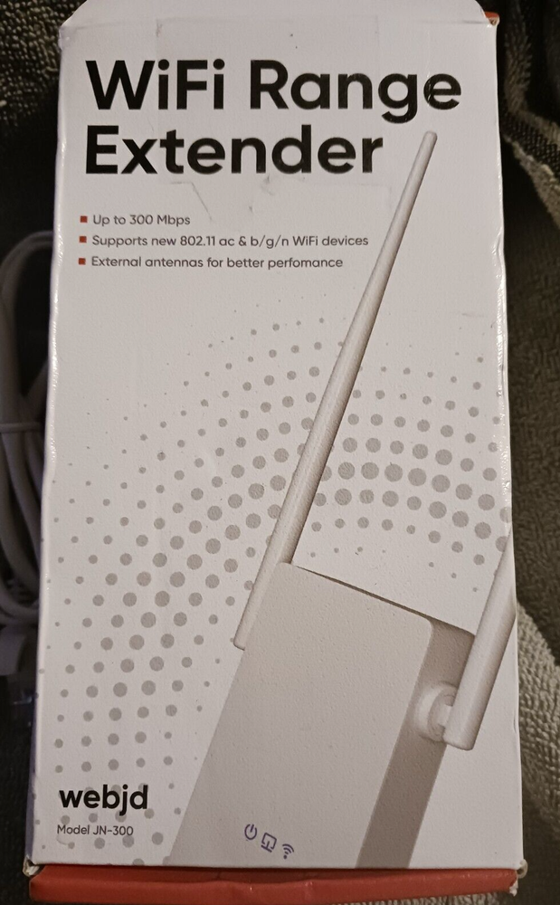 WEBJD WIFI Range Extender ~ Model JN-300 ~ NEW in Open Box