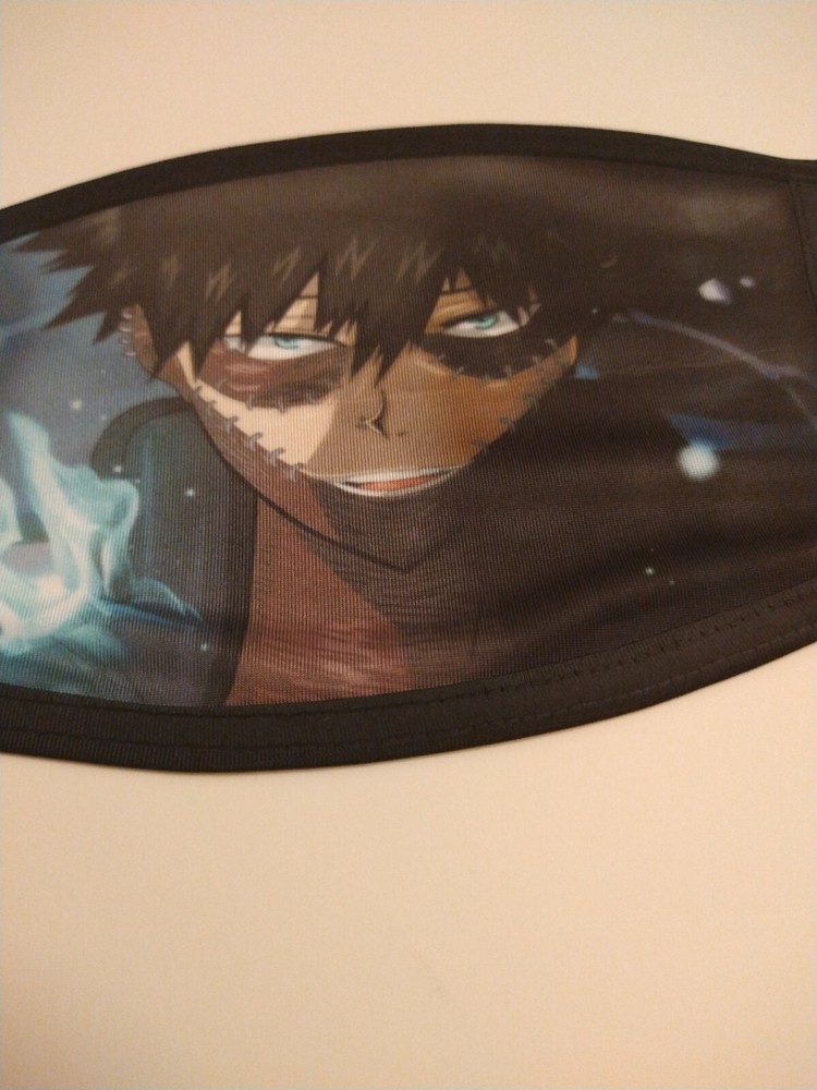 My hero academia Dabi face mask double layer with filter pocket