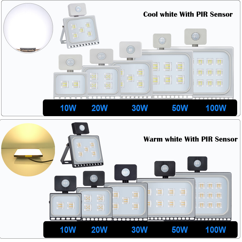 LED Flood Lights 500W 300W 200W 150W 100W 50W 30W 20W 10W Outdoor Lighting Lamp
