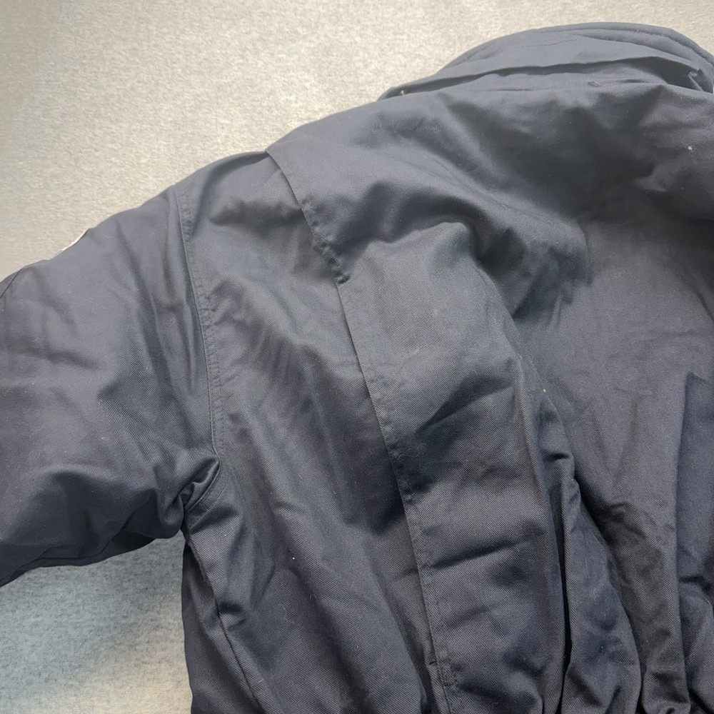 Bulwark FR Flame Resistant Deluxe Parka Navy Blue Work Jacket