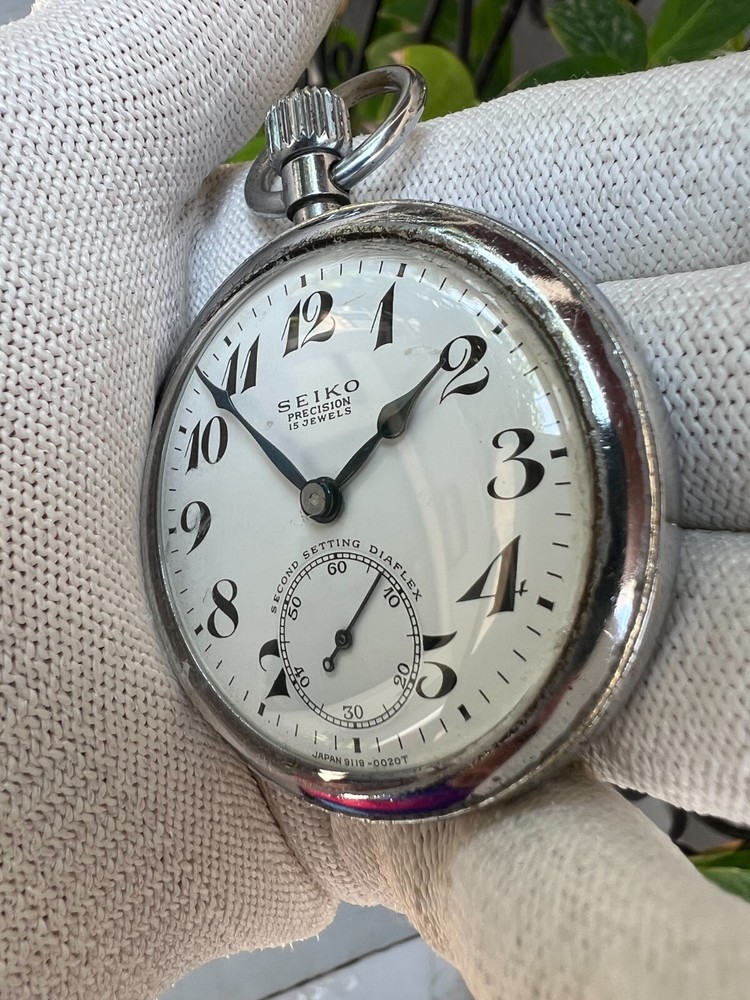 Seiko Precision 15 Jewels second setting diaflex 50 mm running