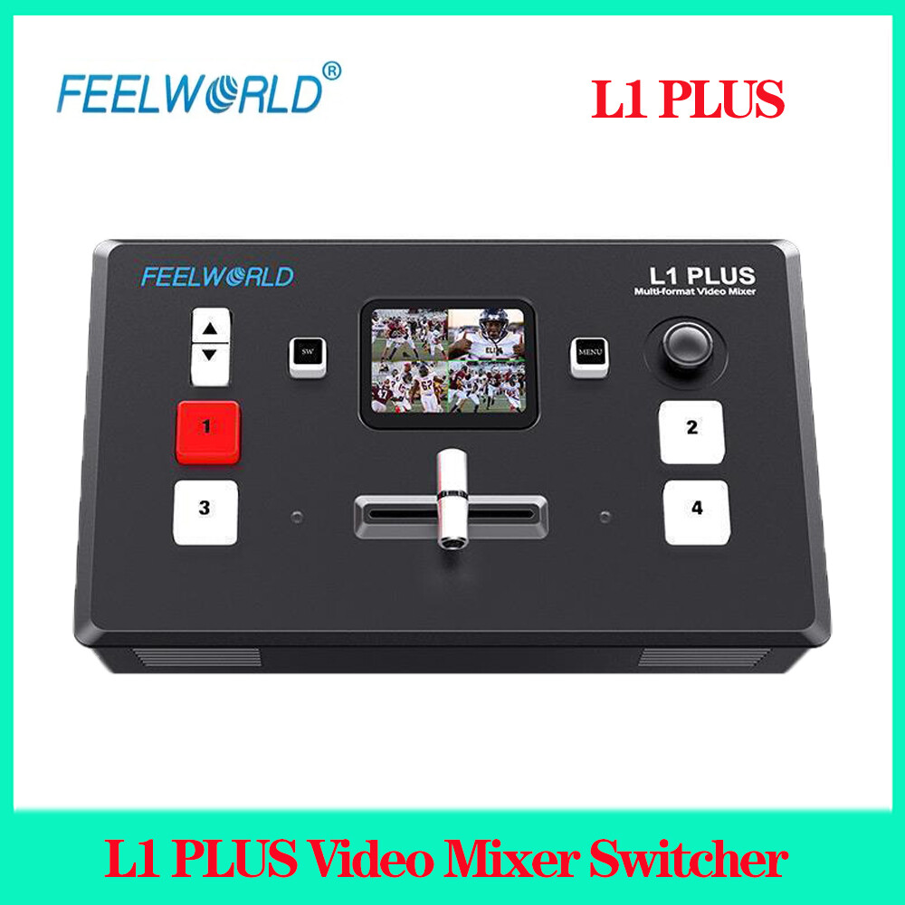 FEELWORLD L1 PLUS Multi-camera Video Mixer Switcher TouchScreen Live Streaming