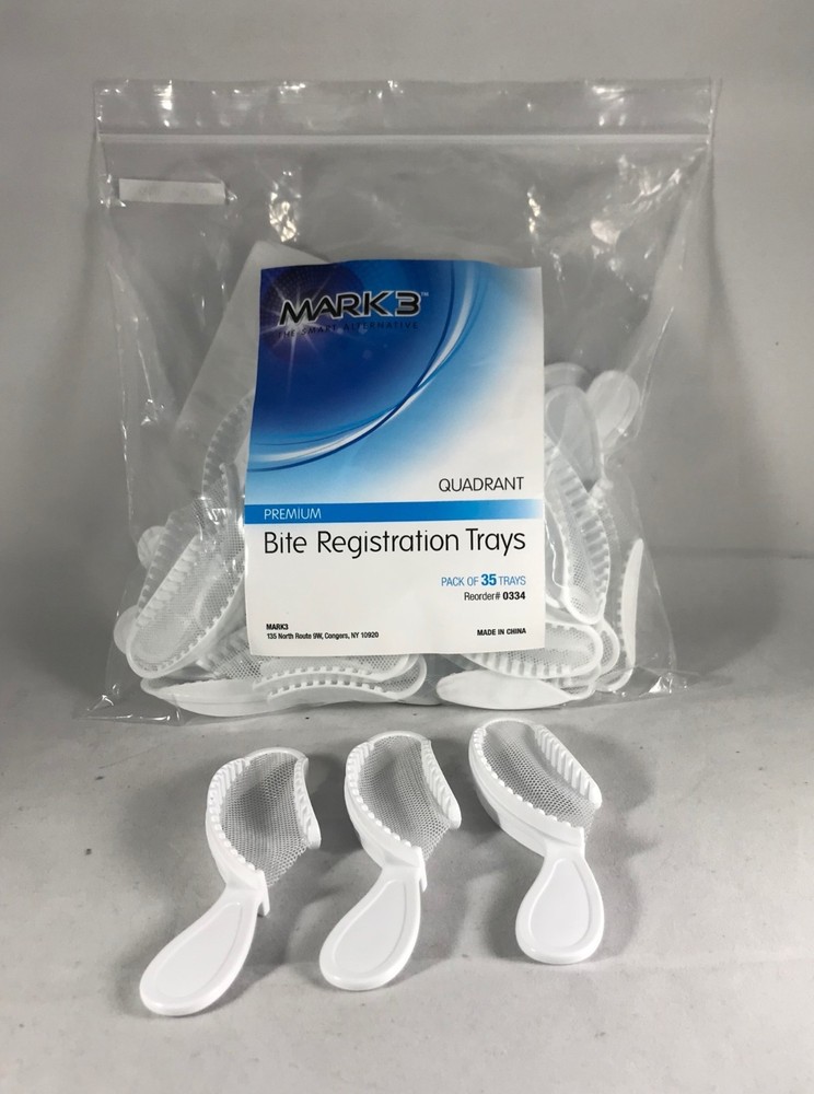 70 PC Quadrant Bite Registration Trays Dental Impression Disposable Premium