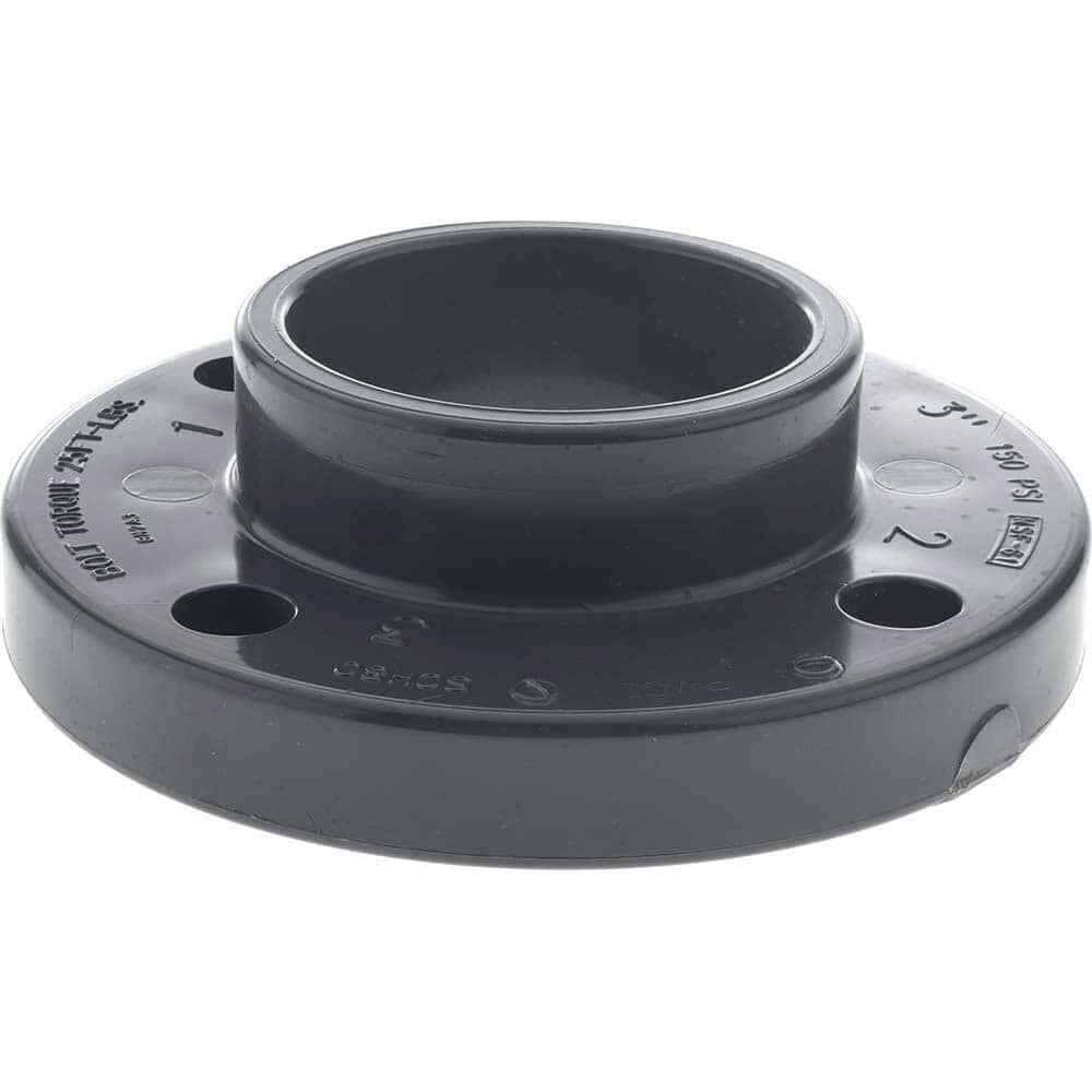 PRO-SOURCE 3" PVC Pipe Flange (One Piece) Schedule 80, Slip End Connection