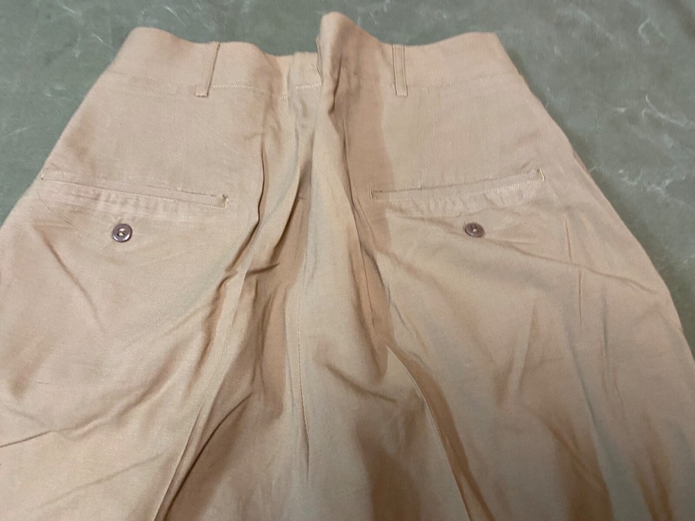 ORIGINAL WWII US ARMY OFFICER CLASS A "KHAKIS" TROUSERS- SMALL 32 WAIST