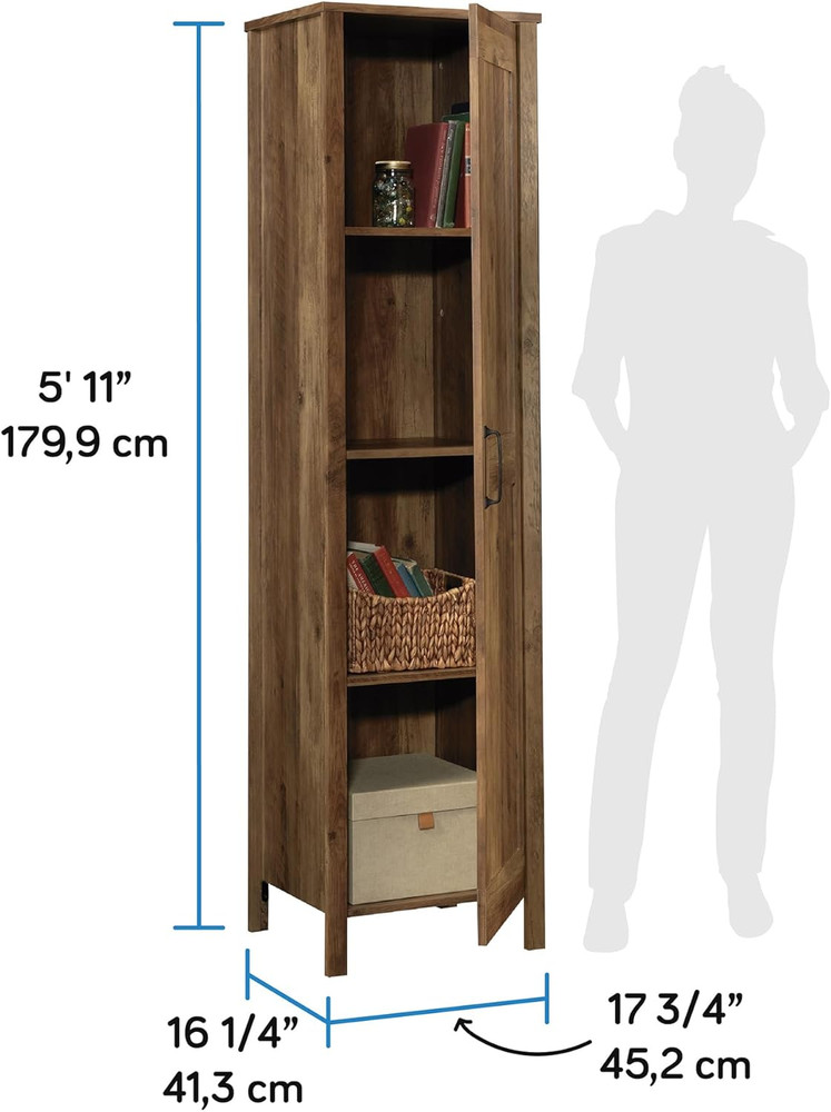 Rustic Pine Storage Cabinet - Versatile Organization Solution