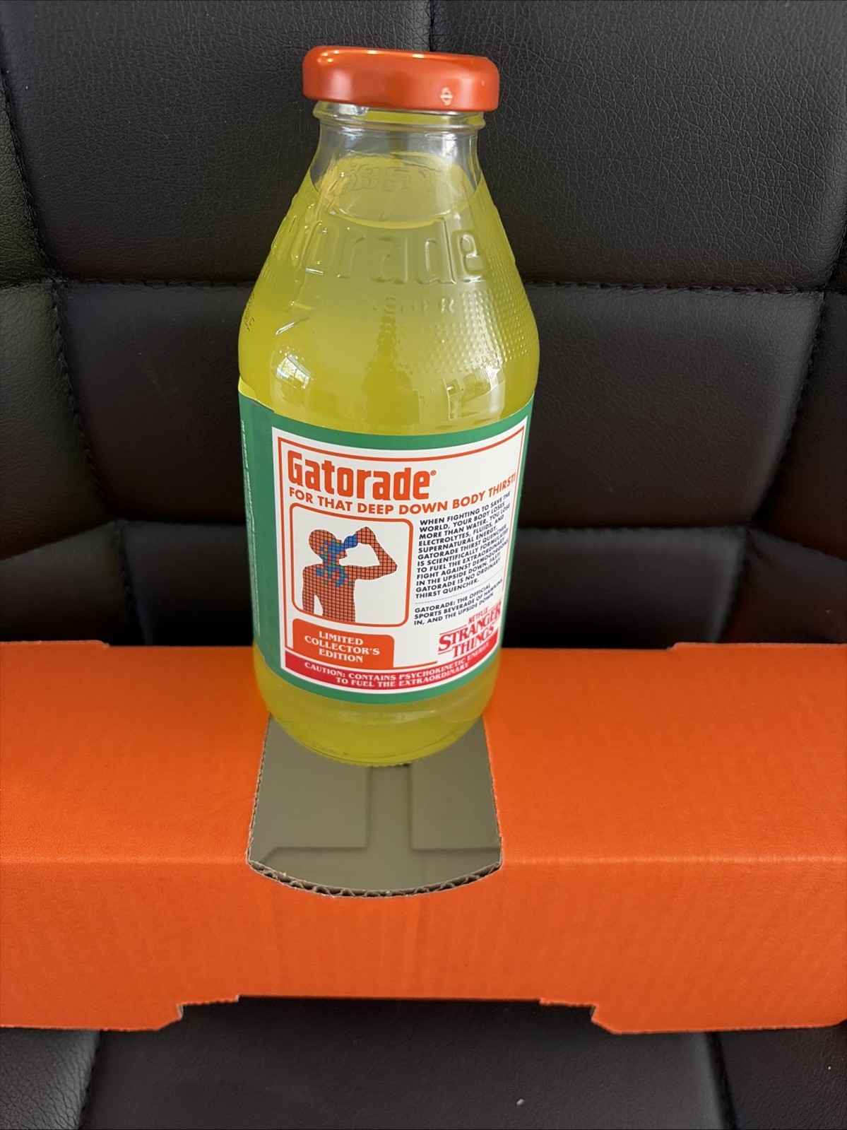 Gatorade X Stranger Things 1987 Limited Edition Hawkins 1 Unopened Glass Bottle