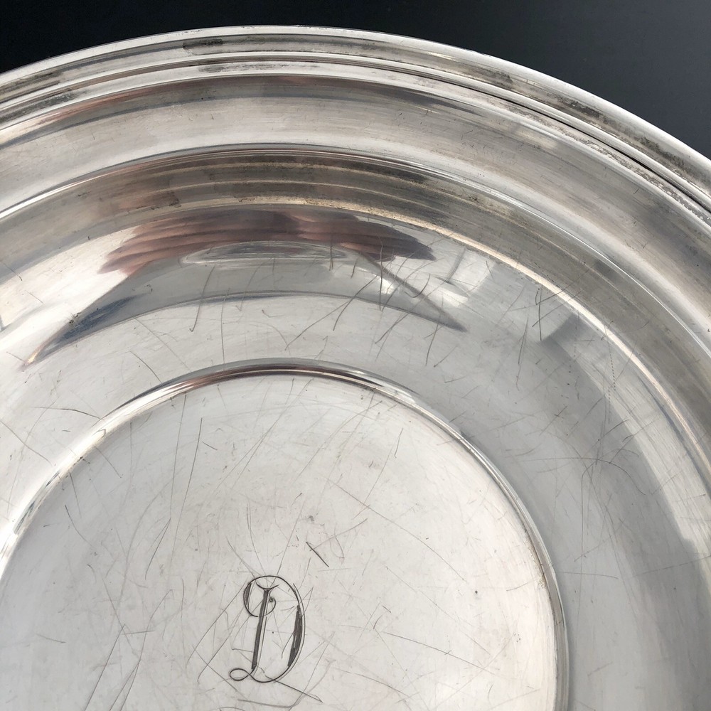 S.Kirk & Son Sterling Silver Bowl Carvert Old Mariland Plain “D” Monogramm