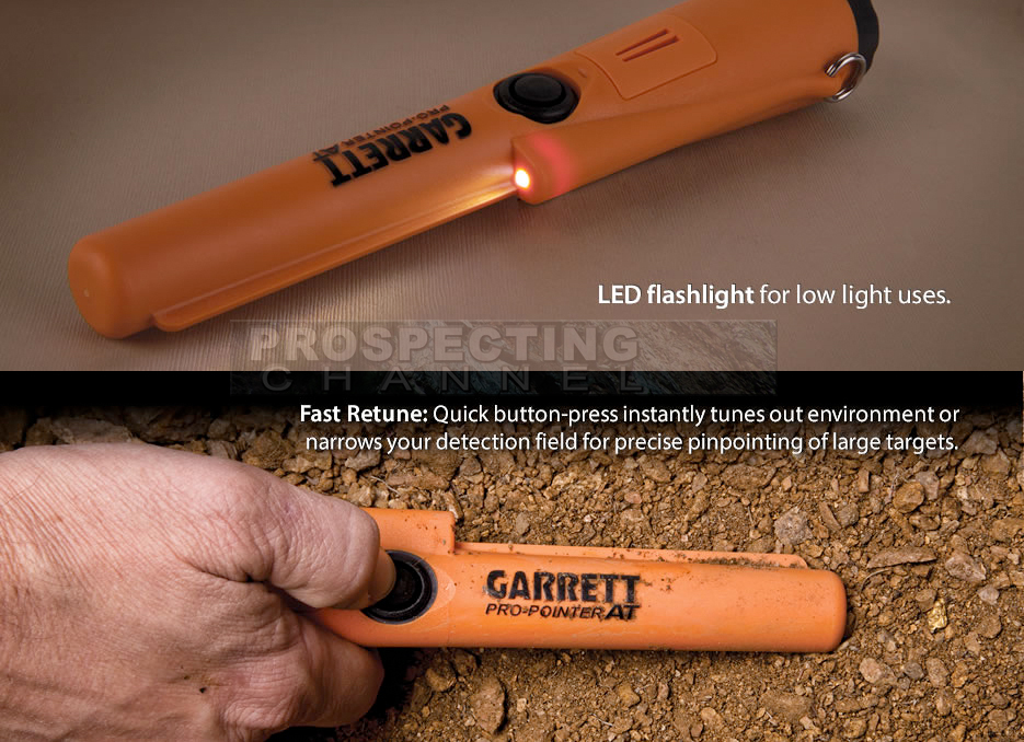 GARRETT AT PRO POINTER WATER PROOF with Holster & Light FREE SHIP